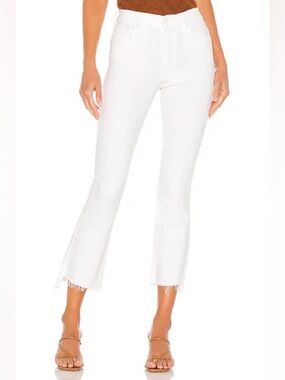 MOTHER Stunner Ankle Fray in Glass Slipper Size 27